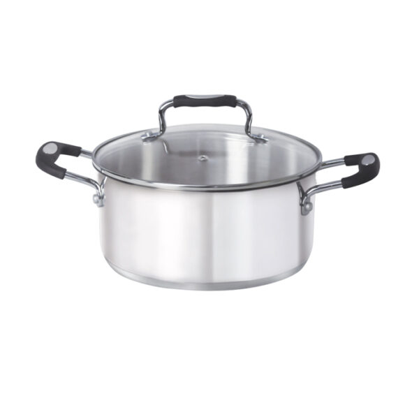 Rossetti 26.0 cm Cellina Series Stainless Steel Sauce Pot with Glass Cover R2300-26 (R2300-26)