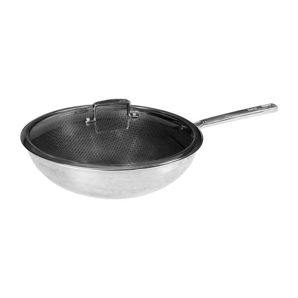 Rossetti 32.0 cm Zeno Series Stainless Steel Wok With Lid (R2114-32)