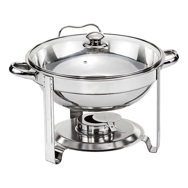 Rossetti 3.5 Liters Calabria Series Round Chafing Dish Stainless Steel (R6400)