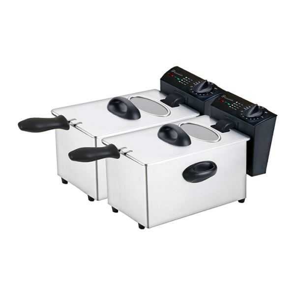 Rossetti 6.0 Liters Double Electric Deep Fryer Stainless Steel (RZDF106)
