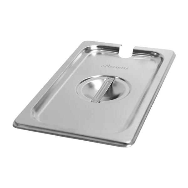 Rossetti 1/4 Notched Food Pan Cover Stainless Steel (RWA814-LTN)
