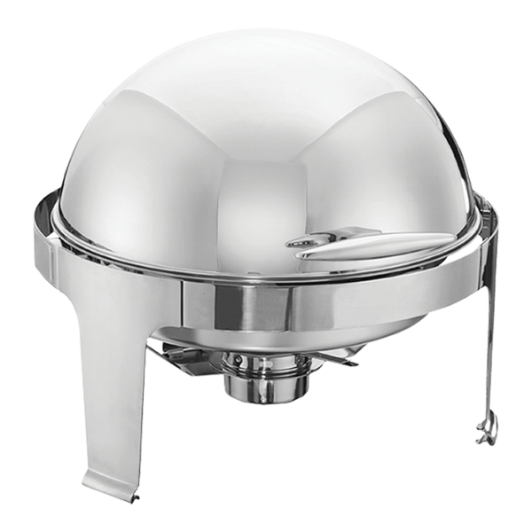 Rossetti 11.0 Liters Bergamo Series Round Roll Top Chafing Dish Stainless Steel (RWC721D)